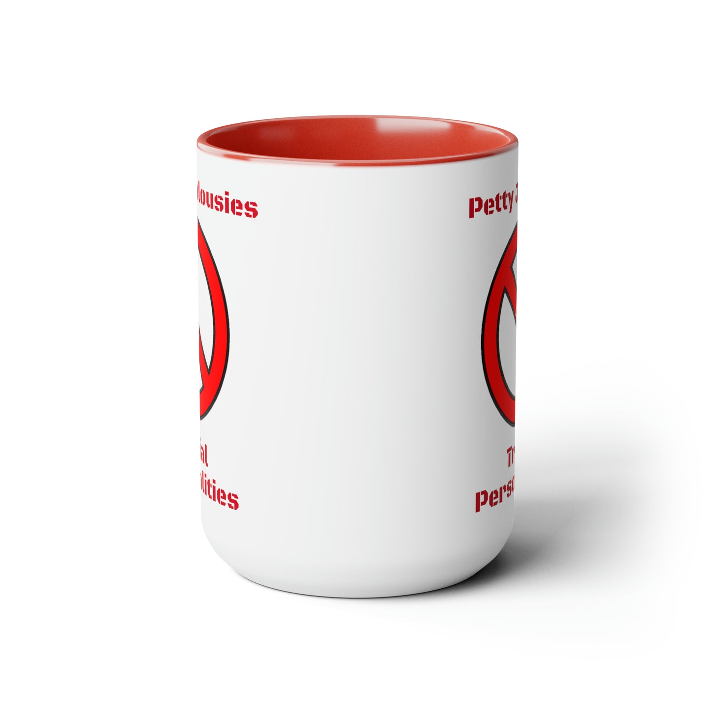 NO Mug! Two-Tone Coffee Mugs, 15oz
